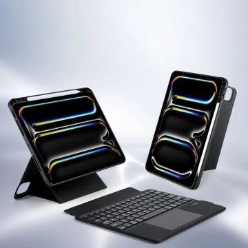 Etui ochronne z klawiaturą bluetooth do iPad Pro 11 (2024)  DUX DUCIS DK Czarne