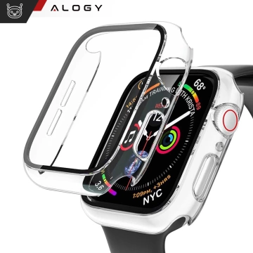 Alogy Protector Case 2-in-1 Schutzhülle mit Glas für Apple Watch 10 46mm Transparent