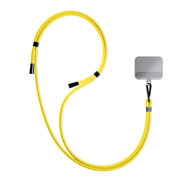 Uniwersalna smyczka do smartfona 3mk EasyClip Yellow (black)