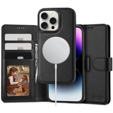 Etui do iPhone 16 Pro Tech-Protect Wallet MagSafe Black