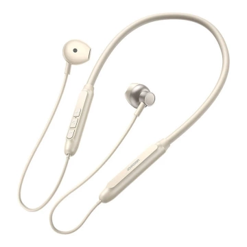 Słuchawki bezprzewodowe na szyję Joyroom JR-D8 kremowa biel Bluetooth 5.4