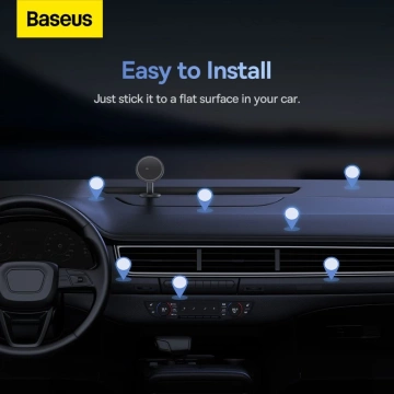 Baseus c01 magnetic dashboard car mount holder black