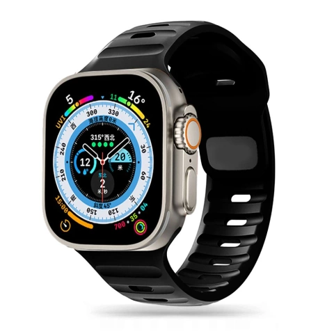 Pasek sportowy opaska IconBand Line do Apple Watch  4 / 5 / 6 / 7 / 8 / SE / ULTRA (42 / 44 / 45 / 49 mm) Black