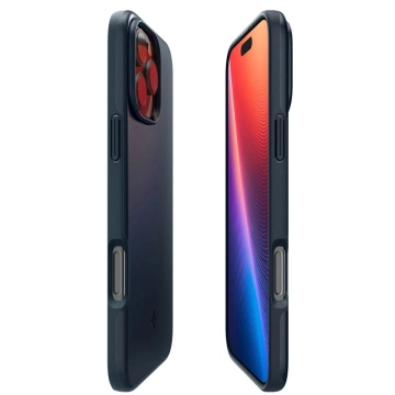 Etui Spigen Thin Fit MagSafe do iPhone 16 Pro Dark Grey – Ultra cienkie 1,55 mm