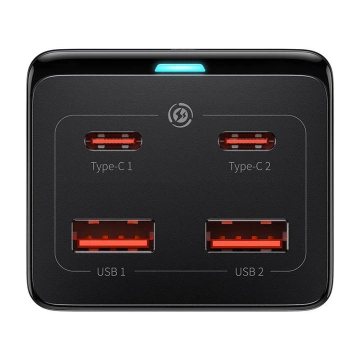 Wandladegerät / Steckdosenleiste Baseus GaN3 Pro 2x USB 2xUSB-C AC, 100W (schwarz)