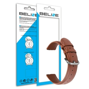 Pasek do Smartwatcha Beline pasek Elegance uniwersalny do 20mm brązowy/brown