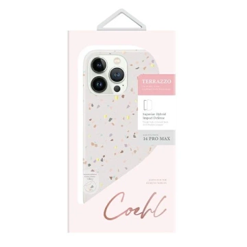 UNIQ Hülle Coehl Terrazzo iPhone 14 Pro Max 6.7" Sand/Sandstein