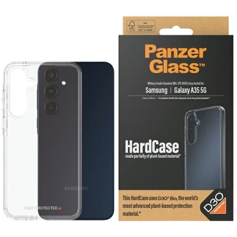 Etui do Samsung Galaxy A35 5G PanzerGlass HardCase D3O 3x Military Grade Black