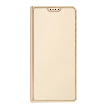 Etui ochronne na telefon Dux Ducis Skin Pro do Samsung Galaxy S23+ pokrowiec z klapką portfel na kartę podstawka złote