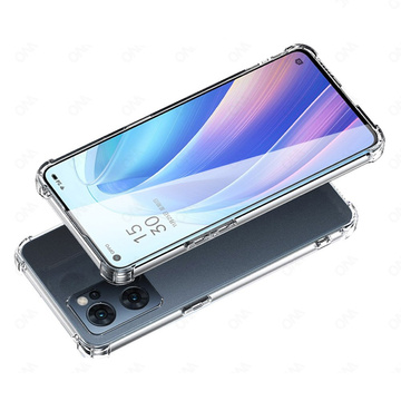 ShockProof Alogy Silicone Armor Case für Oppo Reno7 5G Global Transparent