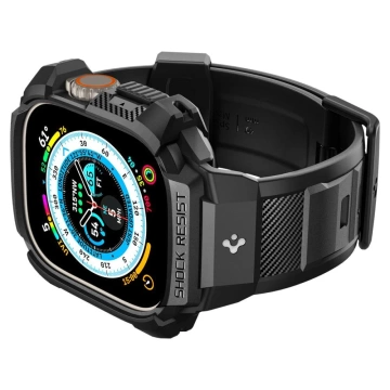 Pasek z Etui ochronnym Spigen Rigged Armor "PRO" do Apple Watch Ultra 49mm Black