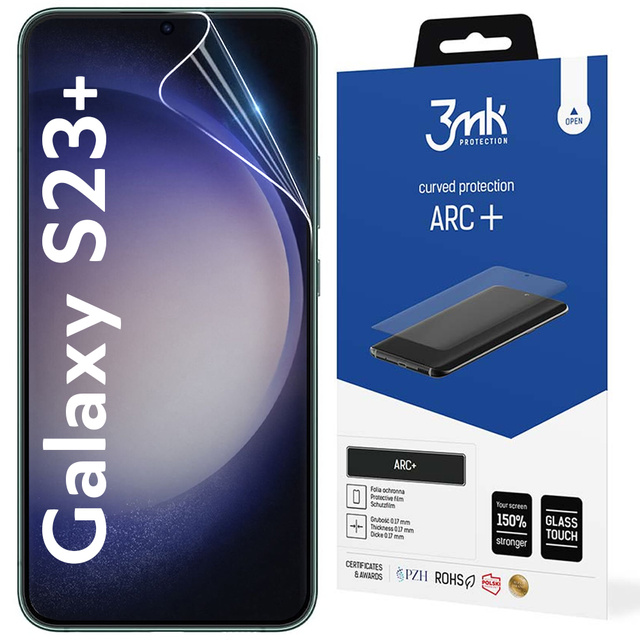 Folia ochronna na ekran 3mk ARC+ Self-Heal samoregeneracja do Samsung Galaxy S23+ Plus