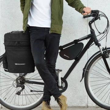 Wozinsky Fahrradrahmentasche 1,5 l schwarz (WBB11BK)