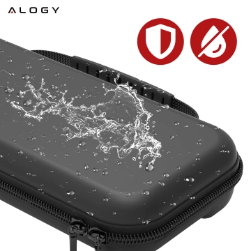 Pokrowiec Etui do Nintendo Switch 2 2025 Torba Ochronna Twarda EVA, Wodoodporna, Lekka, z Uchwytami i przegrodami akcesoria Alogy HardFoamBag™ – Czarna