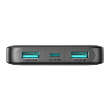 Powerbank Joyroom 10000mAh 12W 3 porty USB szybkie ładowanie czarny