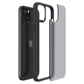 Etui Spigen Ultra Hybrid, frost black für das iPhone 15 Plus