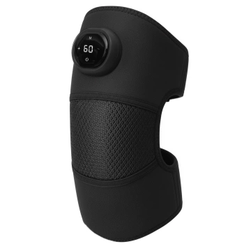 2x Opaska grzewcza z masażem na kolano, łokieć lub bark – ogrzewanie, ulga w bólu stawów, rehabilitacja, termoterapia – Dr.Medic FlexTherm™ Czarna