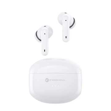 Słuchawki bezprzewodowe douszne BT 5.3 Forcell F-Audio TWS Clear Sound białe 
