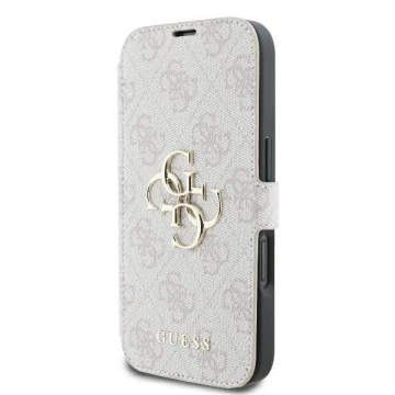 Guess 4G Metal Logo Book Case do iPhone 16 Plus 6,7″ – Pink