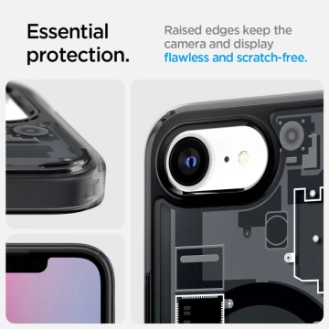 Etui do iPhone 16e Spigen Ultra Hybrid Mag MagSafe Zero One Black