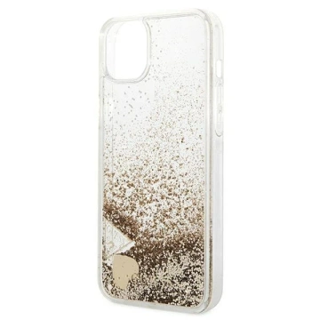 Etui Guess GUOHCP14MGLHFLGO für Apple iPhone 14 Plus 6,7" złoty/gold Hardcase Glitter Charms