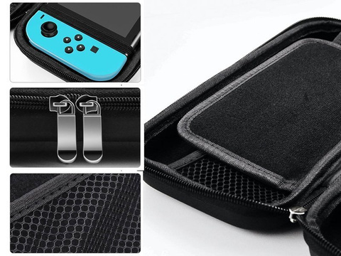 Etui futerał pokrowiec Alogy do konsoli Nintendo Switch/ Switch OLED Niebieskie 02