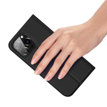 Dux Ducis Skin Pro Holster Flip Cover für iPhone 14 Pro Max schwarz