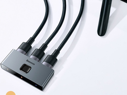 Dwukierunkowy rozdzielacz Baseus Switcher Full HDMI 4K 30Hz 2x1/ 1x2