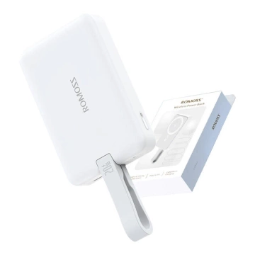 Powerbank Romoss WMS10 10000mAh 20W, weiß – Magnetisches Laden und Schnellladen