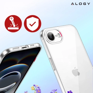 Etui do Apple iPhone 16e obudowa ochronna na telefon Alogy HybridShield™️ Case Przezroczyste