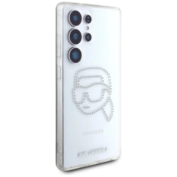 Etui do Samsung Galaxy S25 Ultra Przezroczysty Karl Lagerfeld Rhinestones Karl Head Logo
