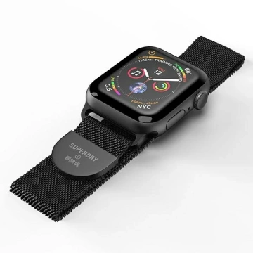 Pasek do smartwatcha SuperDry Watchband Apple Watch 38/40/41 mm Chainmail czarny/black 41681