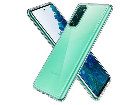 Etui Spigen Ultra Hybrid do Samsung Galaxy S20 FE Crystal Clear + Szkło Alogy Full