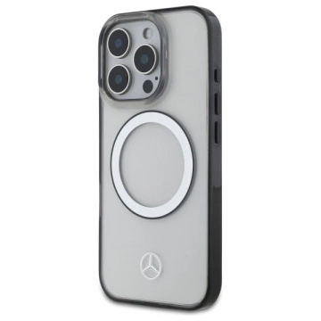 Etui Mercedes do iPhone 16 Pro Max 6.9" MagSafe Transparent Hardcase Printed logo 