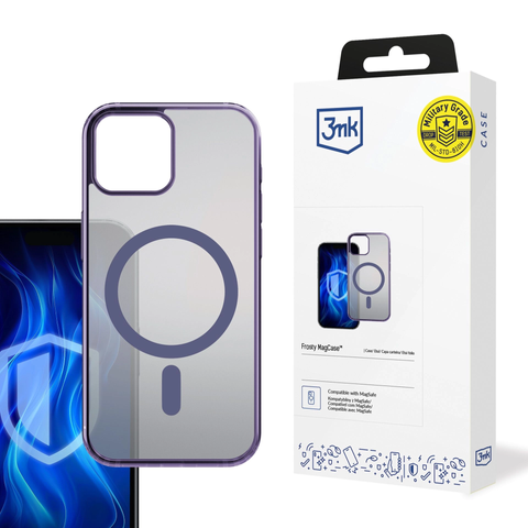 Etui für Apple iPhone 14 Plus 3mk Frosty MagCase Purple