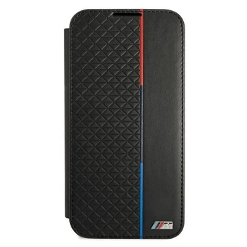 Etui BMW BMBKS22MTRTBK do Galaxy S22+ S906 bookcase M Collection Triangles czarny/black