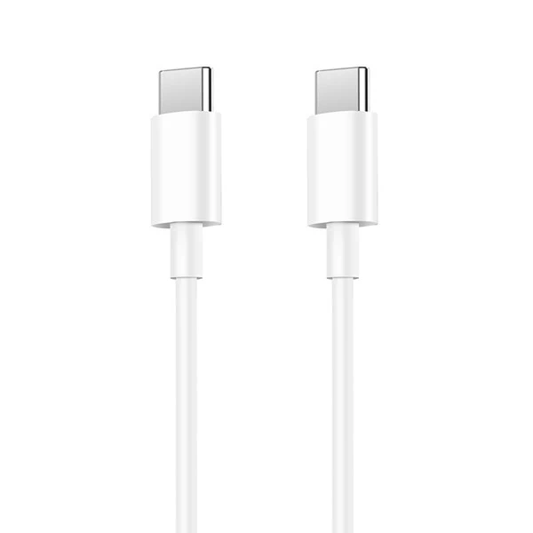 Kabel USB Typ-C do Typ-C PD 20W 2m Biały Denmen Szybkie Ładowanie