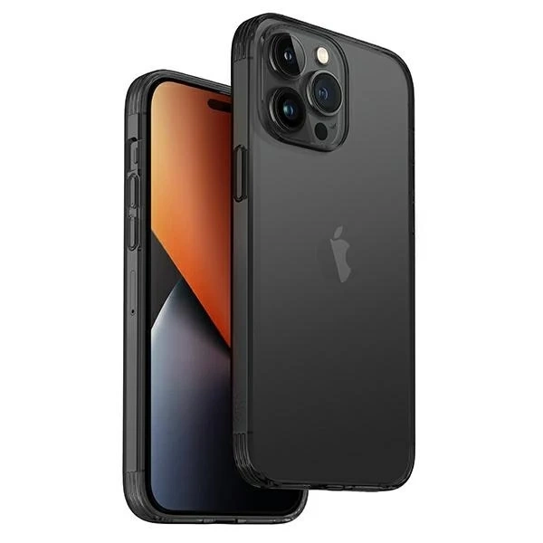 Handyhülle UNIQ Air Fender für Apple iPhone 14 Pro 6.1" szary/smoked grey getönt