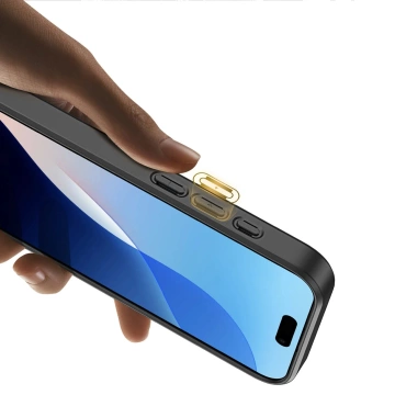 iPhone 16 Hülle Dux Ducis Rafi II Mag MagSafe RFID Ständer Schwarz