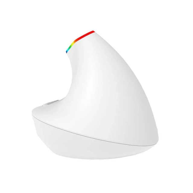 Delux M618C 2,4 G 1600 DPI RGB kabellose vertikale Maus (weiß)