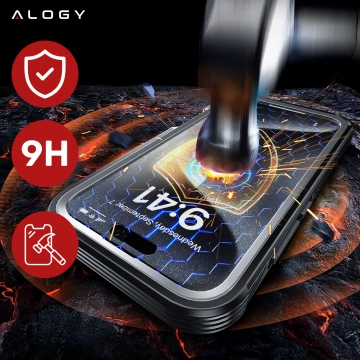 Etui ochronne na telefon do Apple iPhone 16 Pro Alogy Shield360 MagCase™️ do MagSafe obudowa z ochroną wyświetlacza i aparatu Czarne