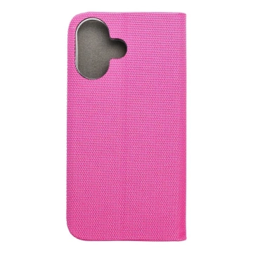 Etui Kabura SENSITIVE Book do iPhone 16 Różowy z Podstawką