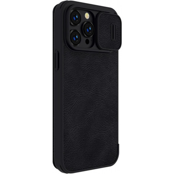 Etui skórzane Nillkin Qin Pro Leather Case do iPhone 14 Pro Max (czarne)