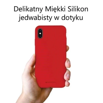 Mercury Silikon-Handyhülle für iPhone 14 Pro rot/rot