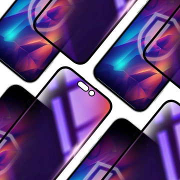 Szkło prywatyzujące do Apple iPhone 15 3mk Rainbow Privacy