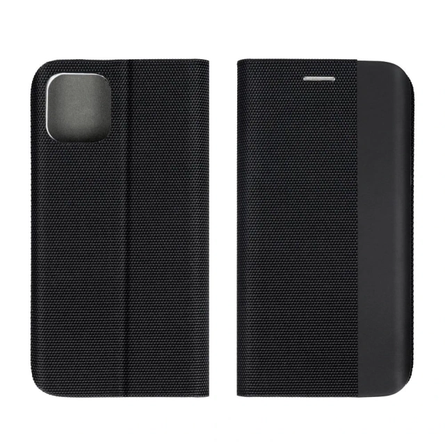 SENSITIVE Book Case für Samsung Galaxy S25 Ultra Schwarz Stand 360