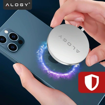 Ładowarka indukcyjna do iPhone do MagSafe – bezprzewodowa 20W, szybkie i stabilne ładowanie dla iPhone 12/13/14/15/16/17/ Pro / Max / Mini / Air – Alogy MagCharge™ Biała