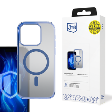 Schutzhülle für Apple iPhone 16 Pro 3mk Frosty MagCase Blue