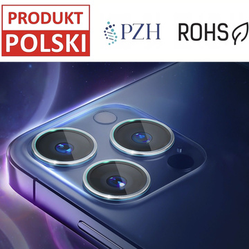 Szkło hartowane 9H do iPhone 15 Pro na obiektyw telefonu 3mk Lens Pro Protection