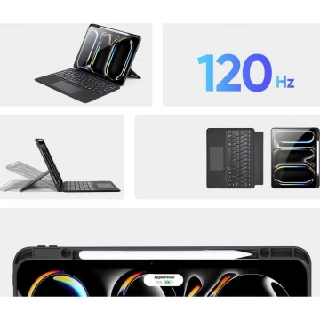 Etui ochronne z klawiaturą Bluetooth do iPad Pro 13 (2024) DUX DUCIS DK Czarne